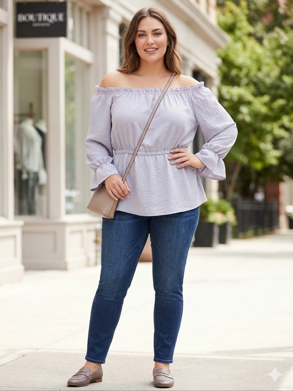 🩵 LANE BRYANT Women's Boho Top Size XL